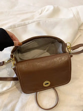 PU Leather Suede Twist-Lock Shoulder Bag Shoulder Bags