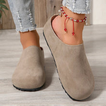 Round Toe Flats Slip-Ons Mocha