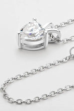 1 Carat Moissanite Heart-Shaped Pendant Necklace Necklaces