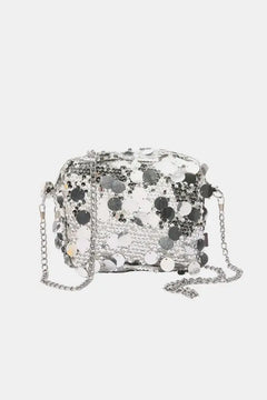 Medium faux fur shoulder bag with removable strap, made of polyester and faux fur, soft and stylish, available in black, ivory, khaki, and gray