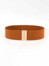 Alloy Buckle Elastic Belt Ochre One Size Belts