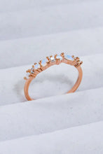 Moonstone and Zircon Decor Ring Rings