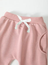 Children's Letter Graphic Sweatshirt and Pants Set Kids Sets