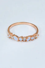 Moonstone and Zircon Decor Ring Rings