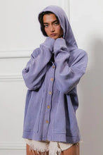 BiBi Washed Waffle Thermal Hooded Jacket Woman Outerwear