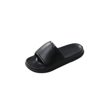Open Toe Platform Slippers Black Woman Slippers