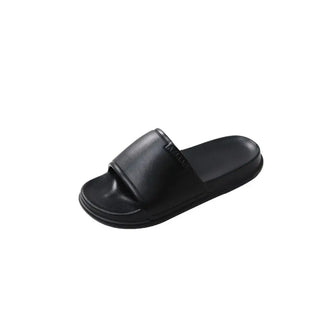 Open Toe Platform Slippers Black Woman Slippers