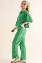 And The Why Brushed Texture Checker Board Pattern Casual Pants Woman Pants