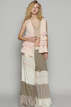 POL Ruffled Open Front Sleeveless Cardigan Woman Outerwear