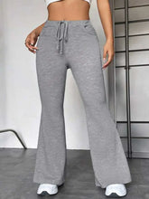 Drawstring Sweatpants with Pockets Heather Gray Woman Sweatpants
