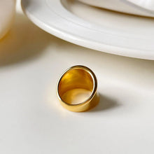 18K Gold-Plated Wide Band Ring