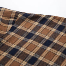 Plaid Button Up Drop Shoulder Shacket Woman Outerwear