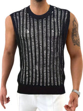 Men's Round Neck Hollow Out Sleeveless Top Tanks & Camis