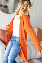 Haptics Full Size Stripe Textured Open Front Cardigan with Pockets Woman Outerwear