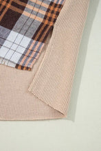 Plaid Button Up Long Sleeve Shacket Woman Outerwear