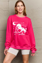 Simply Love Full Size Graphic Drop Shoulder Sweatshirt Hot Pink Woman Sweatshirts