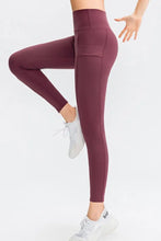 Wide Waistband Slim Fit Long Sports Pants with Pocket Woman Leggings