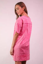 VERY J Plus Size Mineral Washed Knit Shift Mini Dress Casual Dresses
