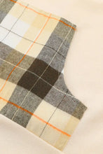 Drawstring Plaid Long Sleeve Hoodie Woman Sweatshirts