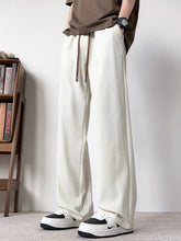 Men's Plus Size Casual Wide Leg Drawstring Pants