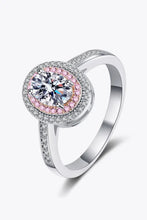 1 Carat Moissanite 925 Sterling Silver Halo Ring Silver Rings