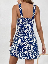 Floral Print Sleeveless Mini Dress