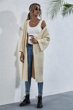 Open Front Long Sleeve Cardigan Woman Outerwear