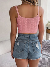 Cable-Knit Short Cami Tanks & Camis