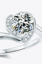 1 Carat Moissanite Heart Ring Rings