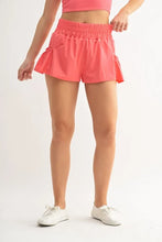 MONO B Smocked High Waist Shorts FRUIT PUNCH