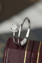 Opal Bypass Ring White