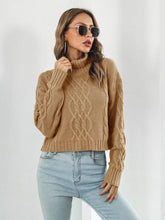 Turtleneck Dropped Shoulder Sweater Sweater Pullovers