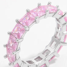 925 Sterling Silver Inlaid Zircon Ring Rings