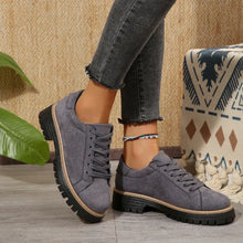 Lace Up Round Toe Platform Sneakers Woman Sneakers