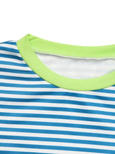 Perfee Striped Round Neck Long Sleeve Sweatshirt Woman Sweatshirts