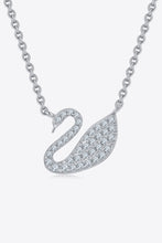 Moissanite Swan 925 Sterling Silver Necklace Silver One Size
