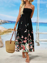 Printed Tube Midi Dress Casual Dresses
