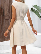 Lace Detail Surplice Cap Sleeve Mini Dress Casual Dresses