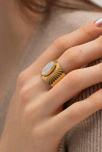 Wide Band Stainless Steel Open Ring Rings