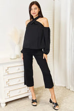 Perfee Grecian Cold Shoulder Long Sleeve Blouse Woman Blouses