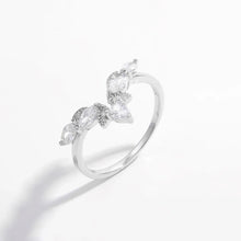 Inlaid Zircon 925 Sterling Silver Ring Silver