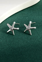 925 Sterling Silver Star Stud Earrings Silver One Size