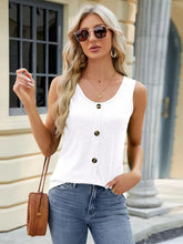 Scoop Neck Casual Tank Top