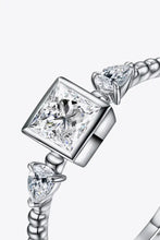 Moissanite Square Shape 925 Sterling Silver Ring Rings