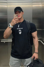 Men's Plus Size Round Neck Short Sleeve T-Shirt Black