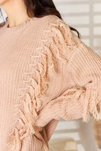 And The Why Tassel Detail Long Sleeve Sweater Sweater Pullovers
