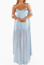 Adjustable Strap Maxi Cami Dress with Scarf Woman Maxi Dress