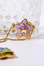 Rhinestone Decor Star Box Pendant Necklace Necklaces