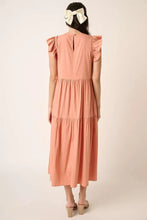 Mittoshop Ruffle Short Sleeve Tiered Maxi Dress Woman Dress
