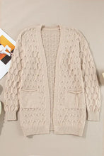 Open Front Long Sleeve Cardigan Woman Outerwear